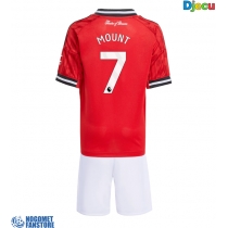 Manchester United Mason Mount #7 Domaci Dres za djecu 2025-26 Kratak Rukav (+ Kratke hlače)